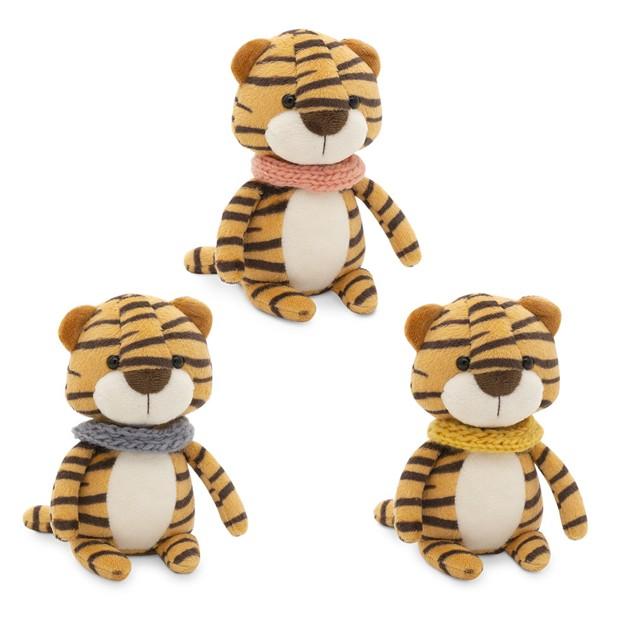 Tygřík Chip se žlutou šálou od firmy ORANGE TOYS - 15 cm