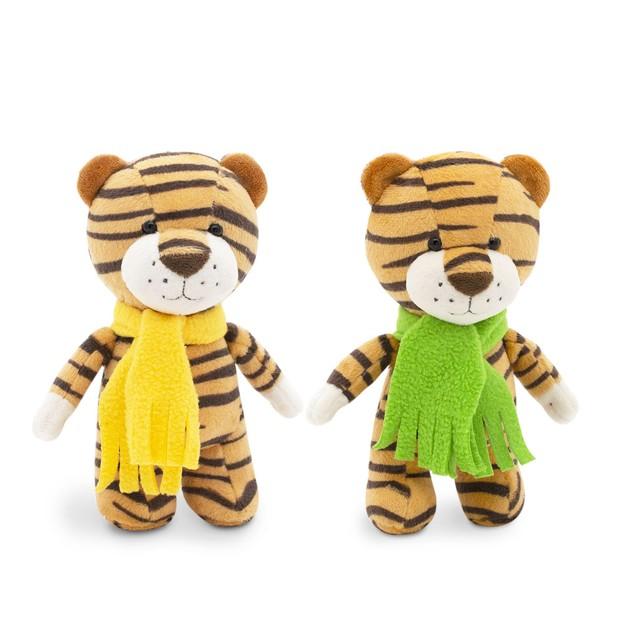 Tygr Tim se zelenou šálou od firmy ORANGE TOYS - 18 cm