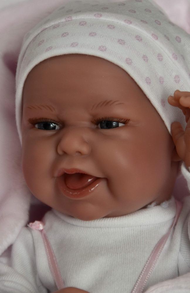 Realistické miminko - holčička - Carla na dečce od Antonio Juan