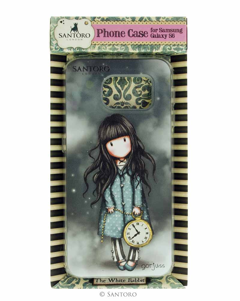 Pouzdro na Samsung Galaxy S6  - The White Rabbit od firmy SANTORO Gorjuss