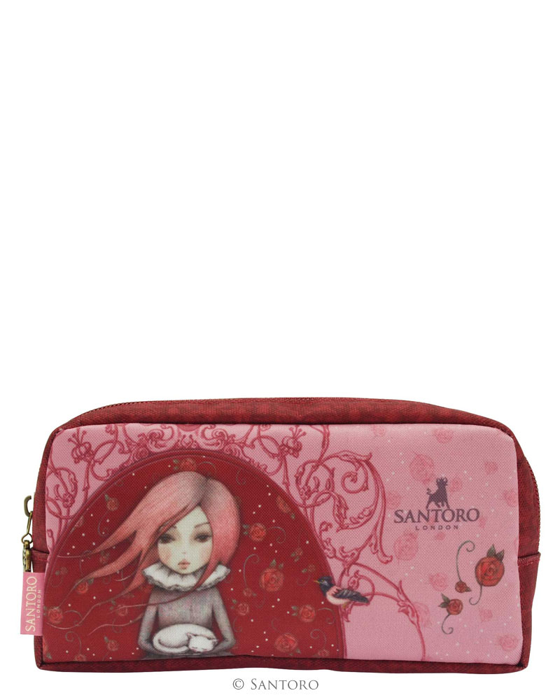 Růžový penál - Traveller´s Rest od firmy SANTORO Mirabelle