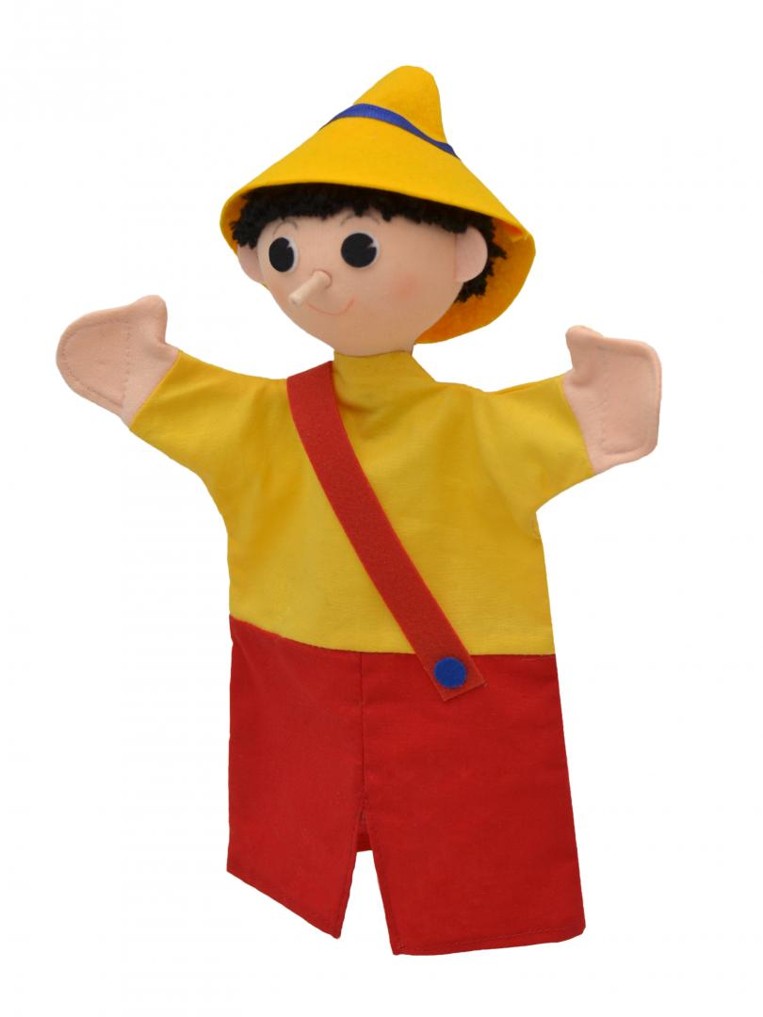 Maňásek na ruku - Kluk s dlouhým nosem