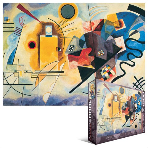 Puzzle EuroGraphics Kandinsky Žlutá, červená, modrá 1000