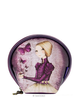 Malá taštička nebo peněženka  - Amethyst Butterfly od firmy SANTORO London Mirabelle