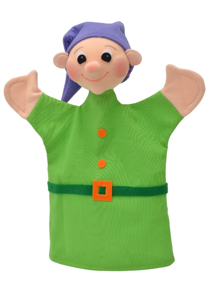 Maňásek na ruku - Trpaslík - zelený