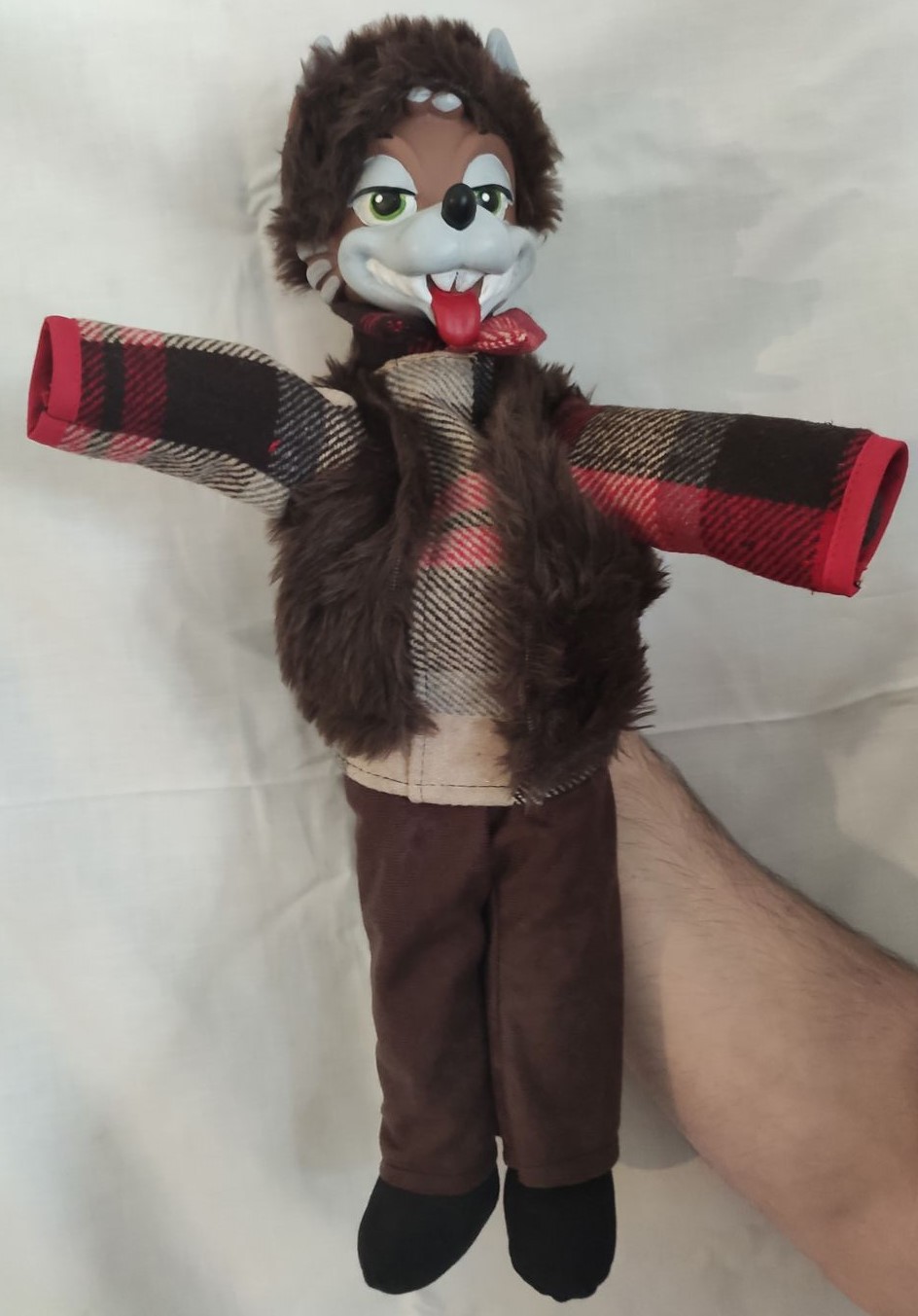 Maňásek na ruku - vlk - 42 cm