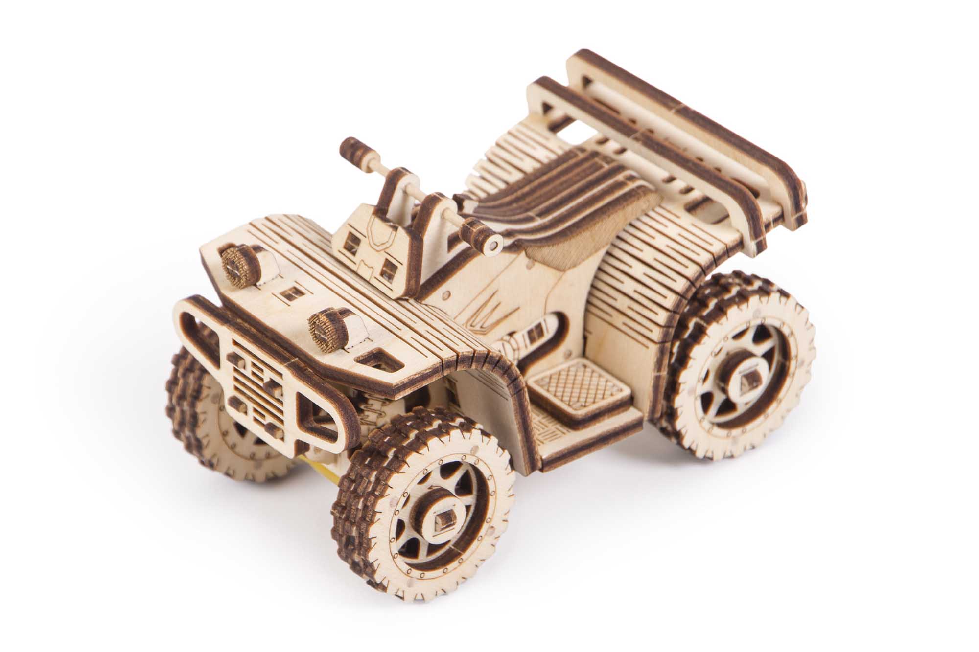 Wood Trick  "Čtyřkolka ATV" - 3D dřevěné mechanické puzzle 