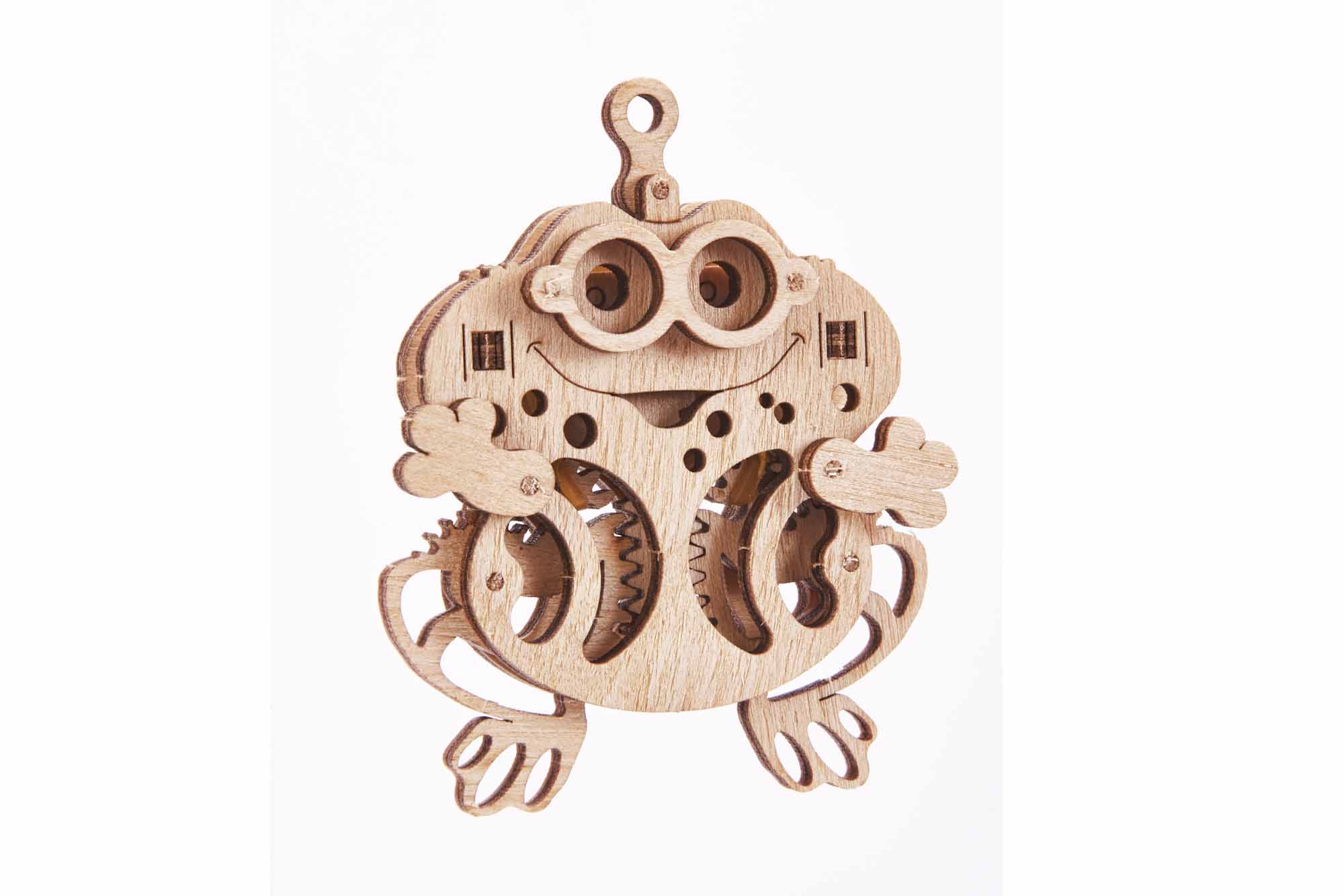 Wood Trick "Žába" - "Woodik Frog" - 3D dřevěné mechanické puzzle
