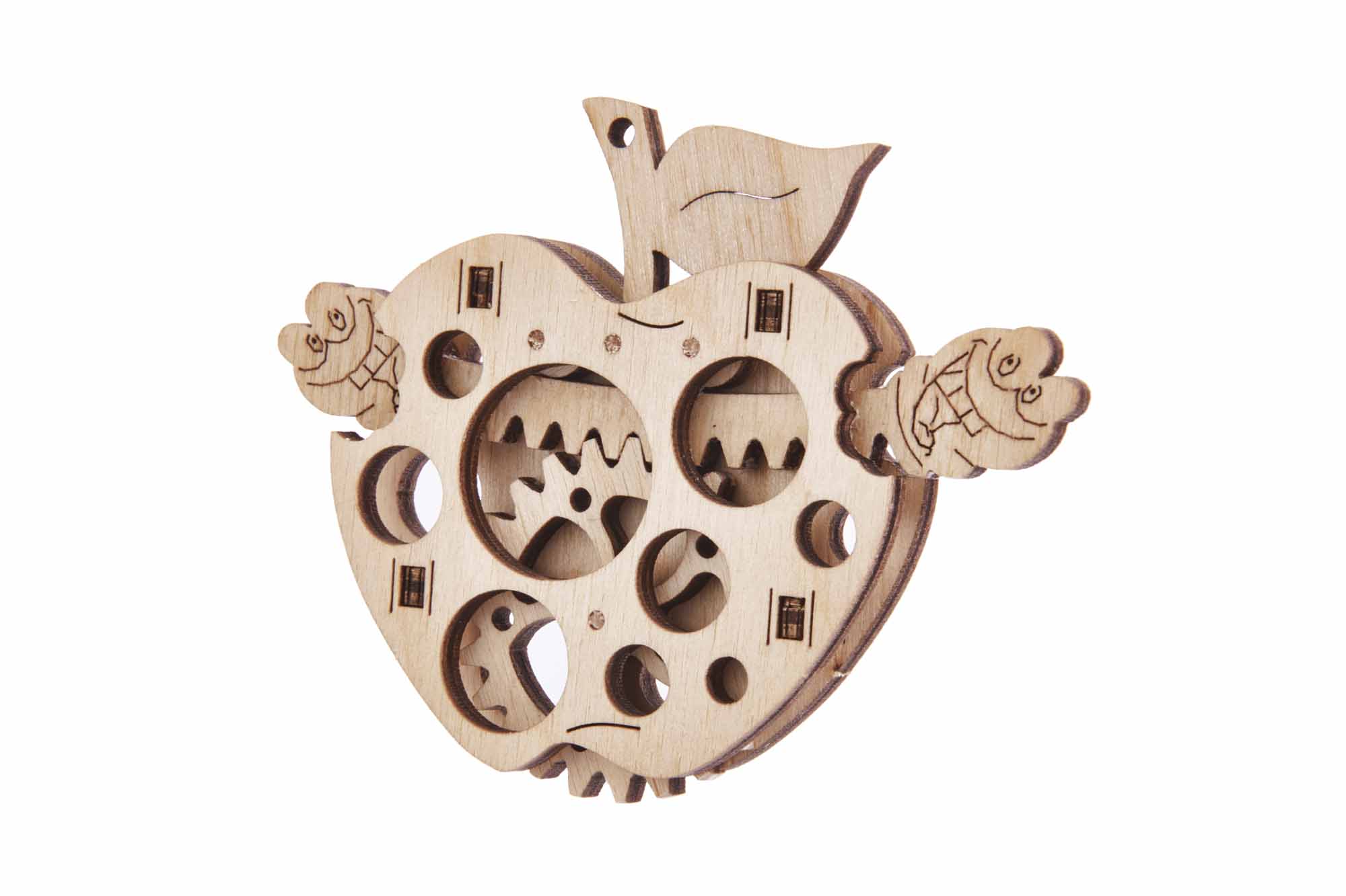 Wood Trick  "Jablko" - "Woodik Apple" - 3D dřevěné mechanické puzzle 