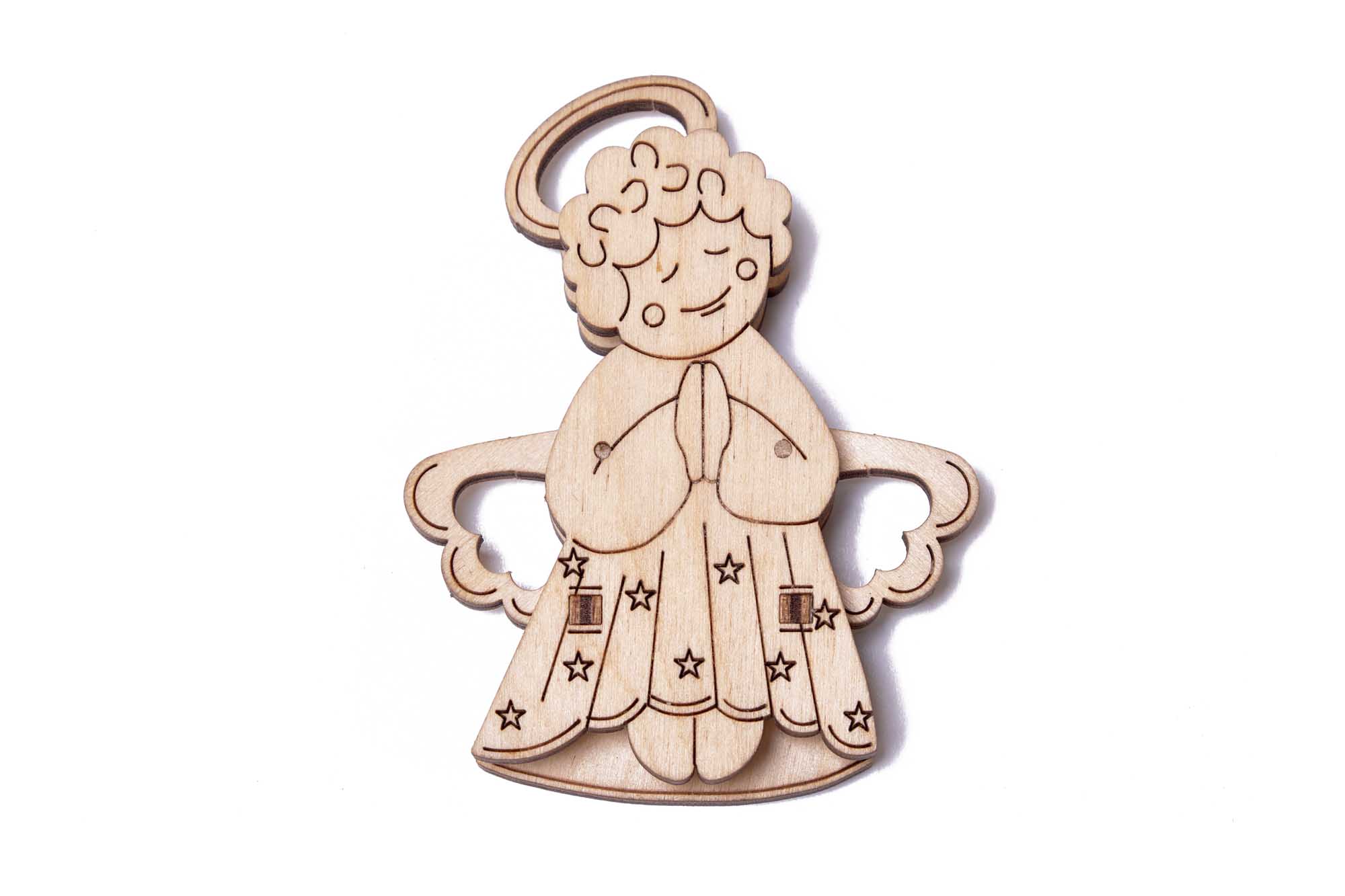 Wood Trick  "Anděl" - "Woodik Angel" - 3D dřevěné mechanické puzzle 