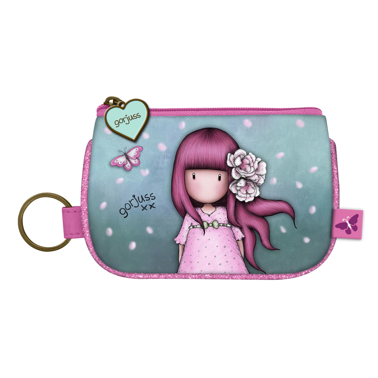 Peněženka i klíčenka "Cherry Blossom" od firmy SANTORO London z kolekce Gorjuss Sparkle &Bloom