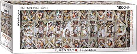Puzzle EuroGraphics Strop Sixtínské kaple  1000