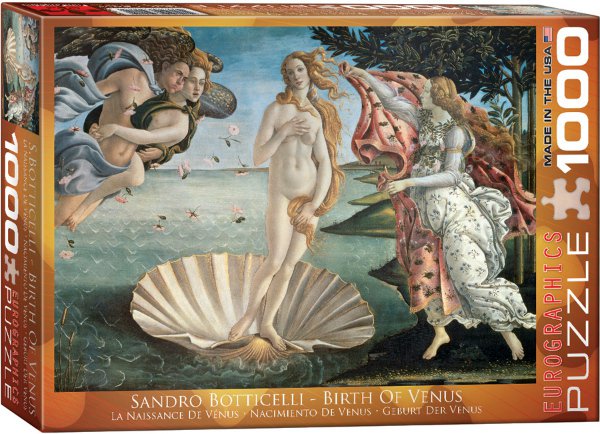Puzzle EuroGraphics Botticelli - Zrození Venuše 1000