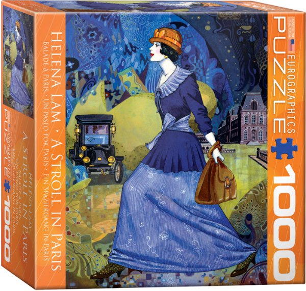 Puzzle EuroGraphics Procházka v Paříži 1000