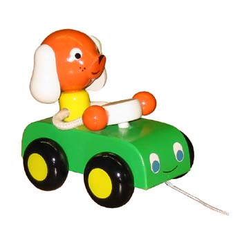 Tahací auto s pejskem od firmy Miva Vacov