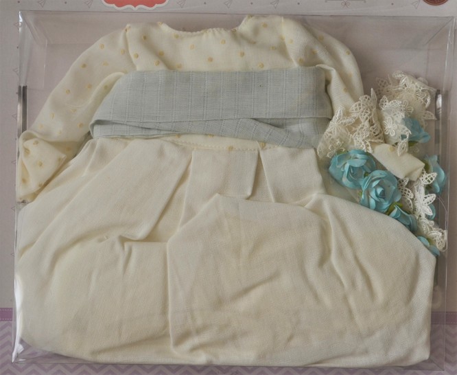 Obleček na kloubovou panenku Lidii v bílém - 60 cm