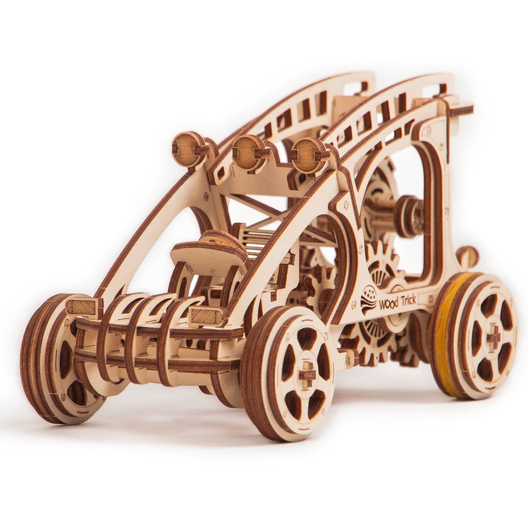 Wood Trick  "Buggy" - 3D dřevěné mechanické puzzle 