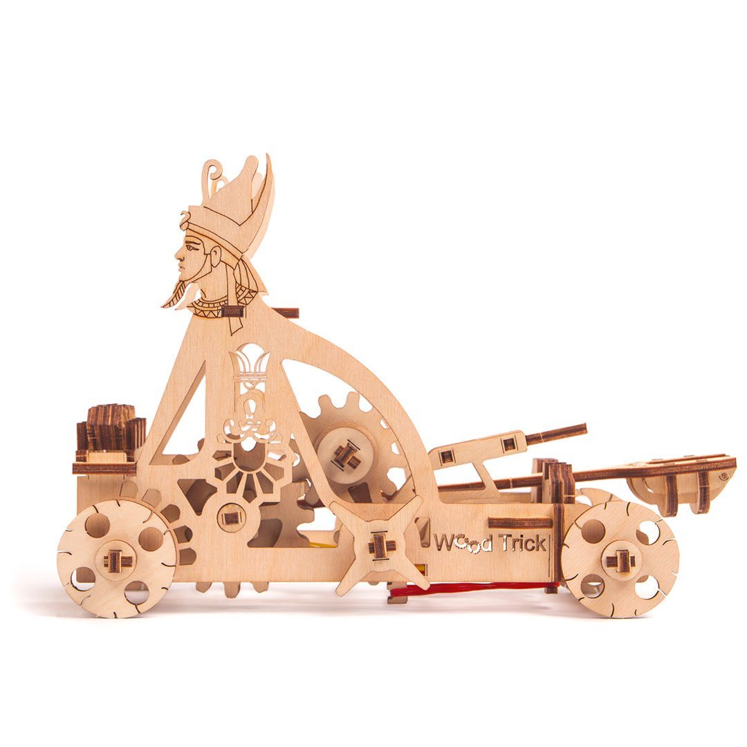 Wood Trick  "Katapult" - 3D dřevěné mechanické puzzle 