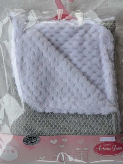 Teplá šedá dečka pro miminka 40-42 cm