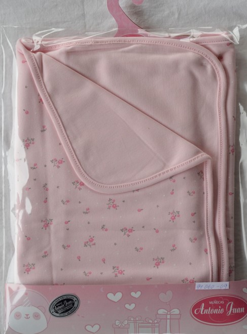 Letní růžová dečka s potiskem pro miminka 40-42 cm