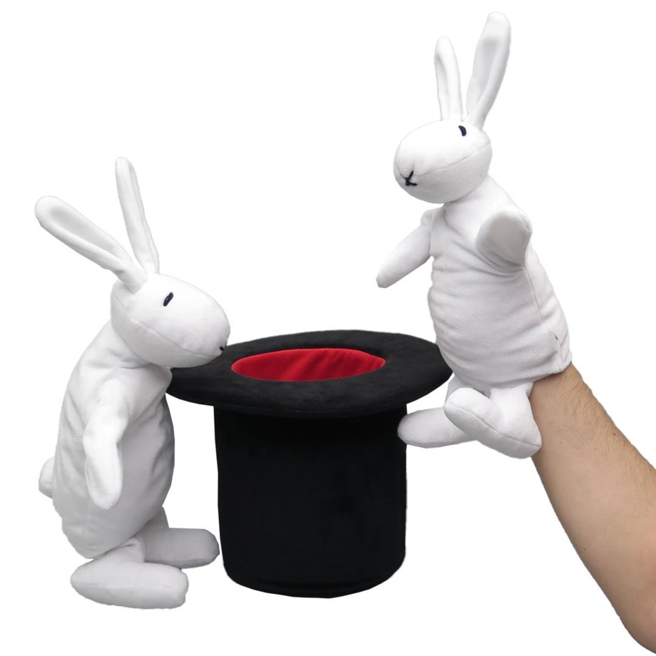 Maňásci na ruku s nohami - Bob a Bobek v klobouku