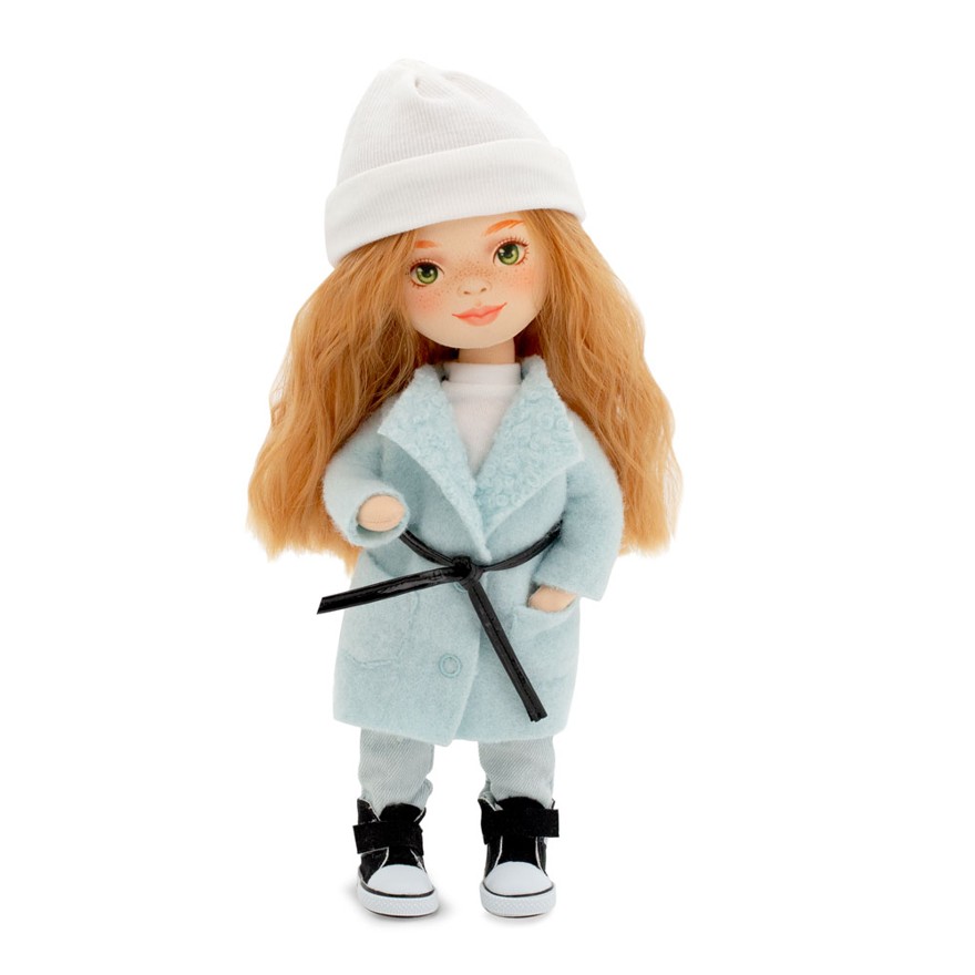 Panenka Sunny ve světle modrém kabátku od firmy ORANGE TOYS