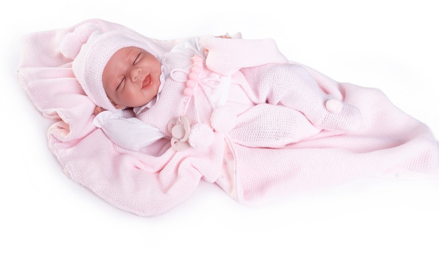 Reborn miminko - Můj malý reborn - Luna s dečkou jako taška  od Antonio Juan