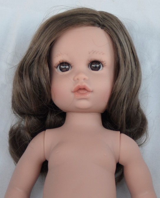 Panenka - holčička Sofia bez oblečení - tmavě hnědé vlasy -  od španělské firmy Marina & Pau