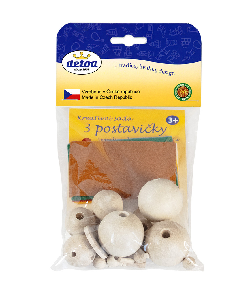 DETOA -  Kreativní sada - 3 postavičky