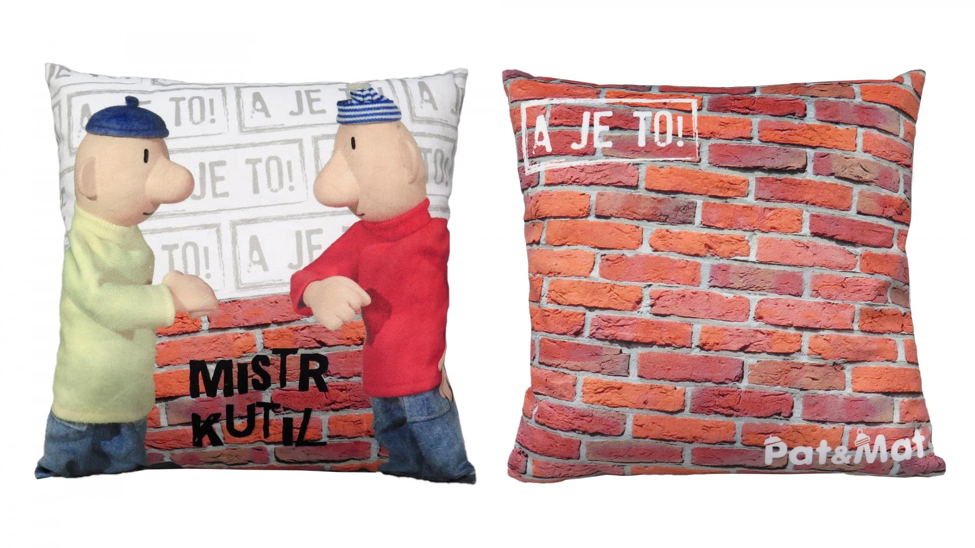 Polštářek - Pat a Mat kutilové od firmy MÚ Brno
