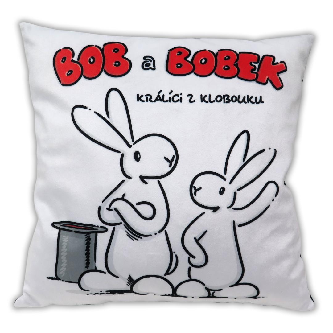 Polštářek - Bob a Bobek, bílý od firmy MÚ Brno