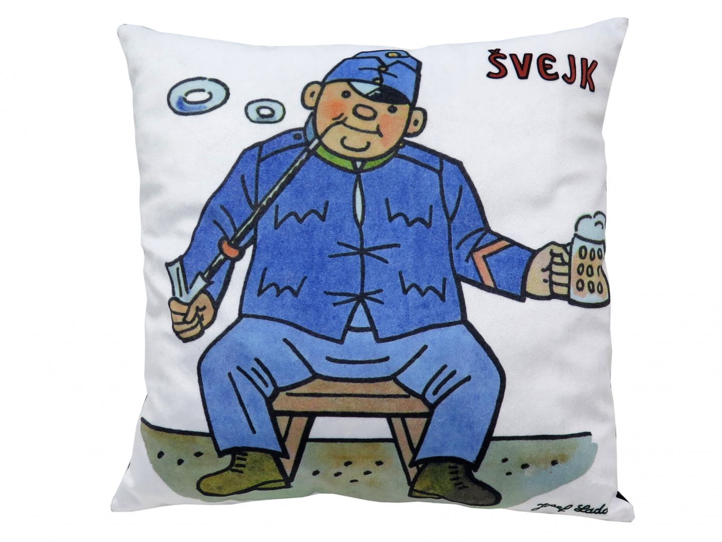 Polštářek - Švejk s půllitrem od firmy MÚ Brno