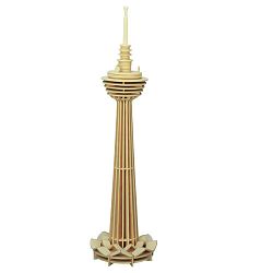 Dřevěné skládačky 3D puzzle - Věž Kuala Lumpur P100