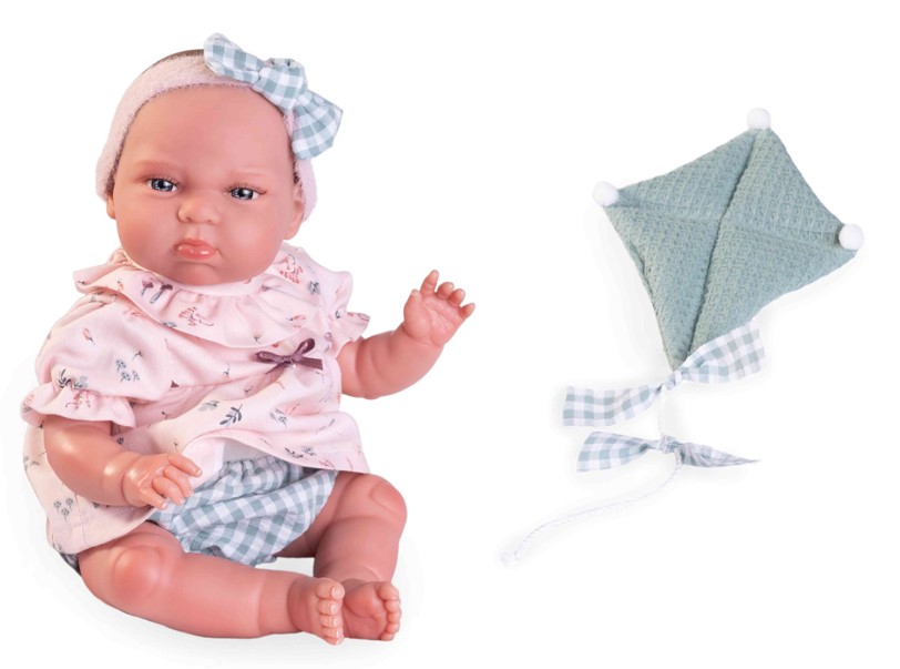 Reborn miminko - Můj malý reborn - holčička  Tufi s modrým dráčkem od Antonio Juan