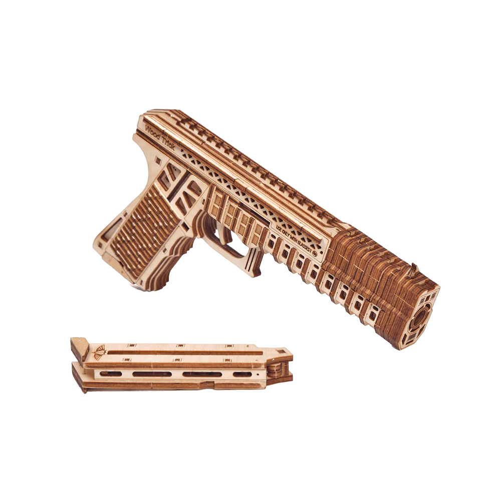 Wood Trick "Obranná zbraň" - 3D dřevěné mechanické puzzle