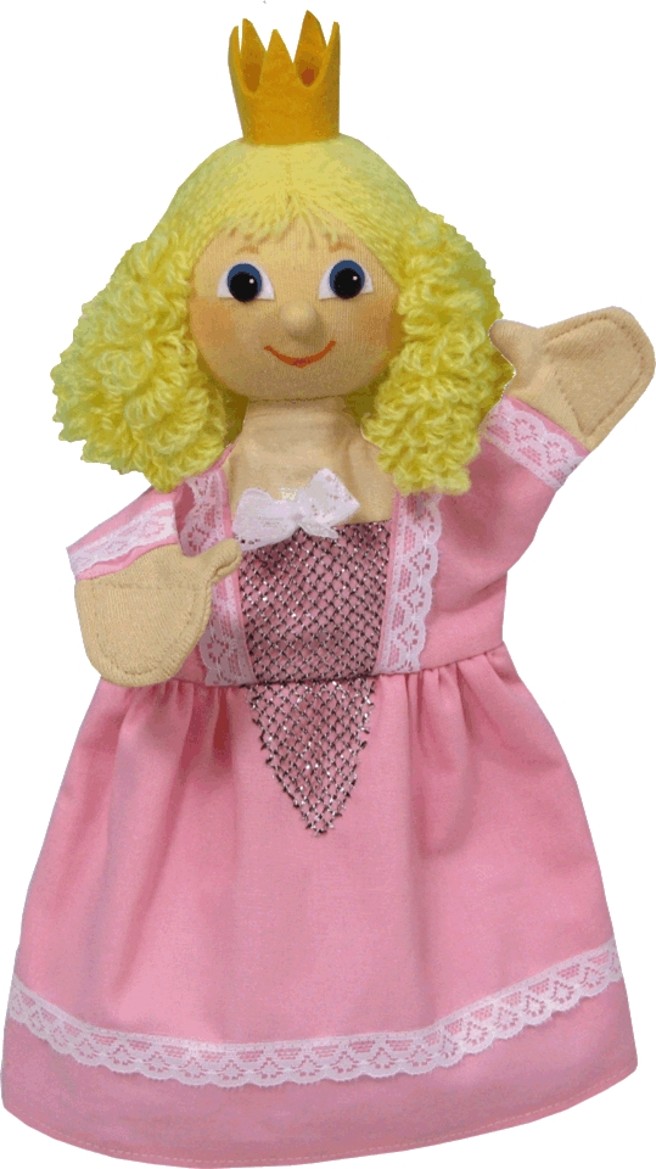 Maňásek na ruku - Princezna Regina - růžová
