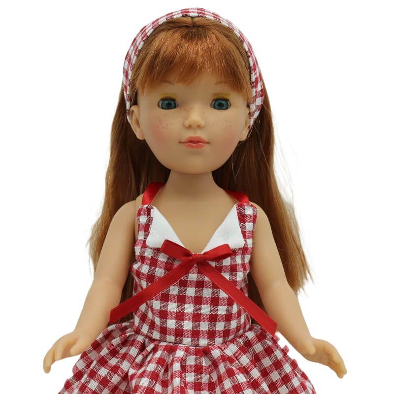 Panenka Pepa´s v kostičkovaných šatech od firmy Folk Artesanía