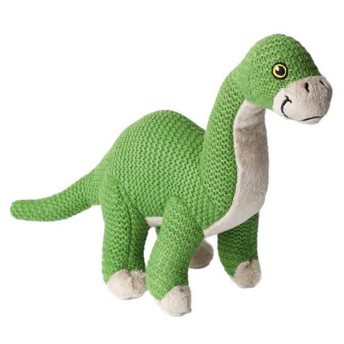 Brontosaurus - pletené plyšové zvířátko