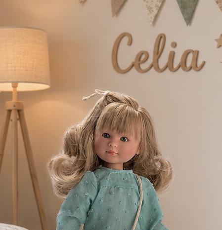 Asivil – realistická panenka CELIA ve světle modrých šatech