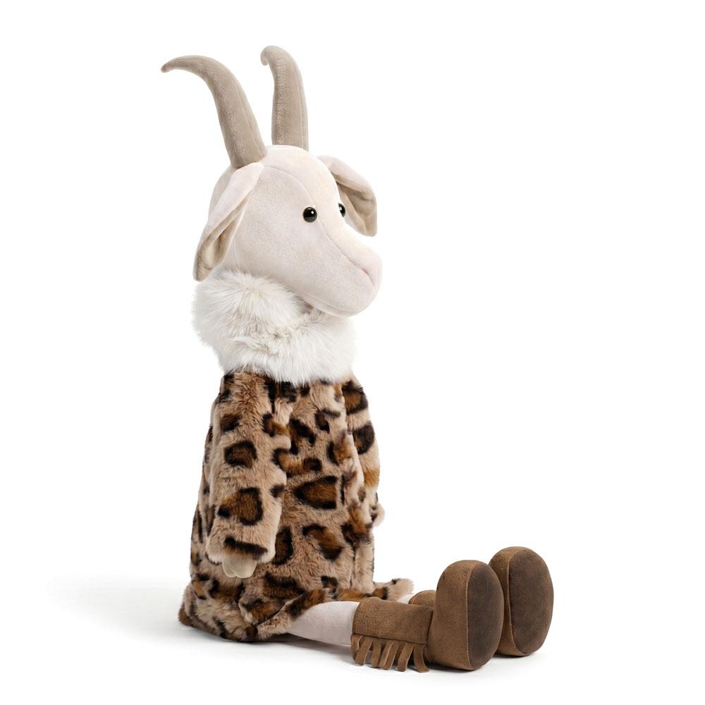 Orange Toys – plyšová koza Nicole v kabátku s leopardím vzorem 30 cm