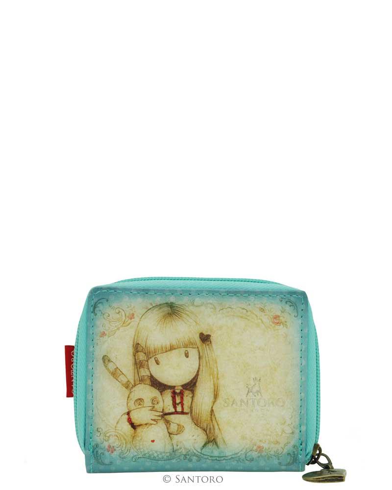 Malá peněženka na zip Hush Little Bunny od firmy SANTORO Gorjuss