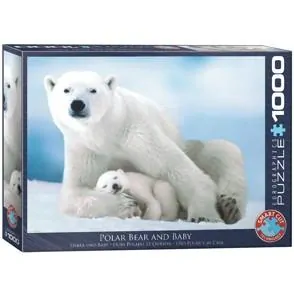 Lední medvěd a medvídě - Puzzle EuroGraphics 1000