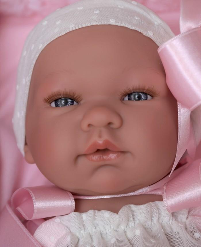 Realistické miminko - MARÍA ve vzdušném oblečku od firmy ASIVIL 