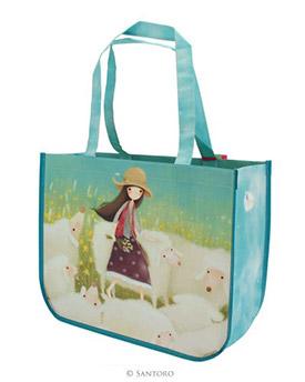Nákupní taška - "Buttercup Meadow" od firmy SANTORO London - Kori Kumi