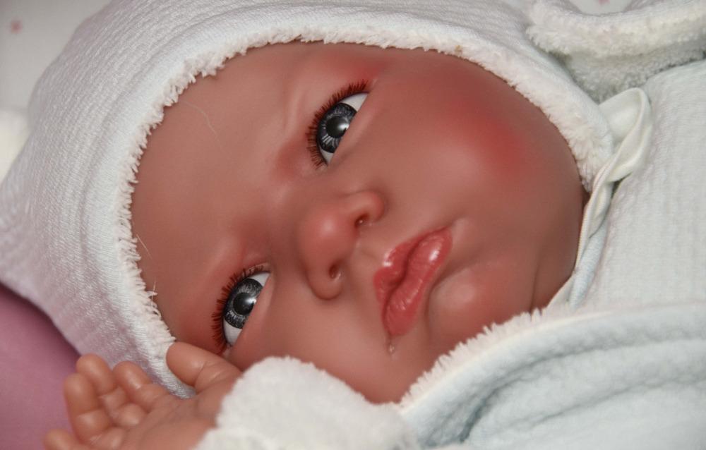 Reborn miminko - Můj první reborn v modré čepičce - od Antonio Juan