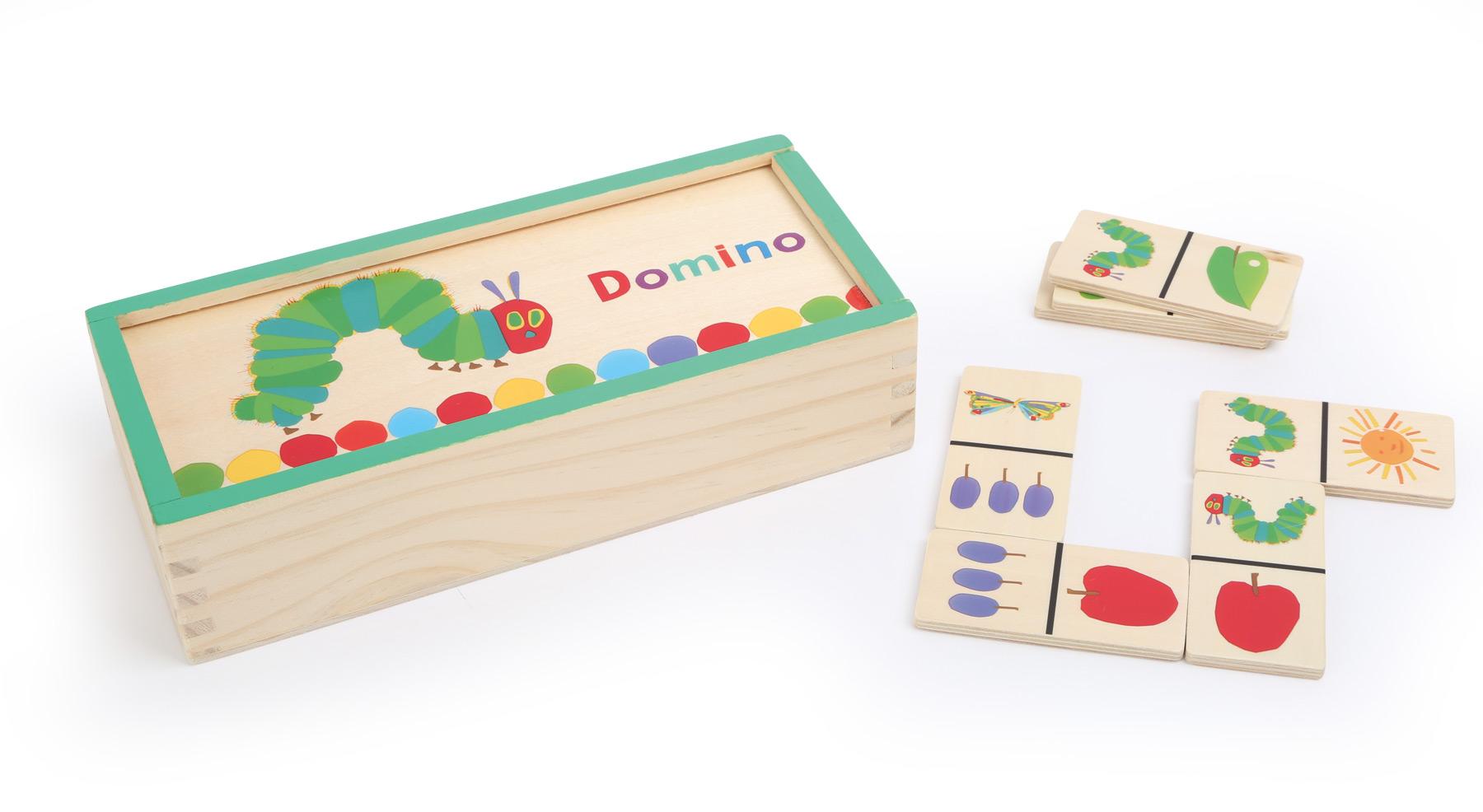 Domino - ovoce, vývojová stádia motýla