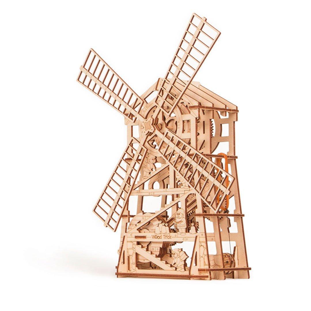 Wood Trick "Větrný mlýn" - 3D dřevěné mechanické puzzle