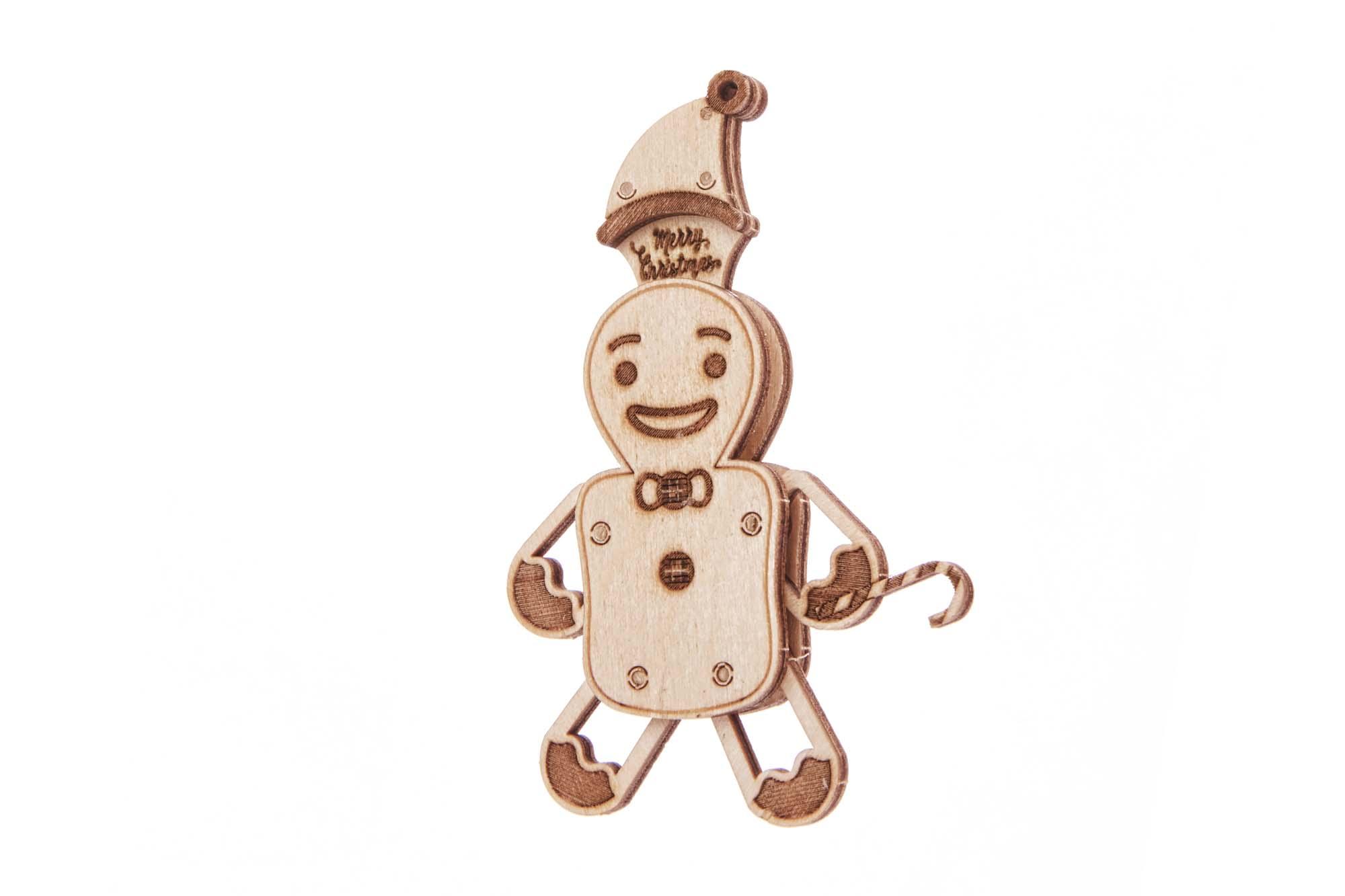 Wood Trick  "Perníček" - "Woodik Gingerbread" - 3D dřevěné mechanické puzzle 