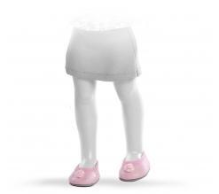 Růžové nízké boty s růžovou kytičkou