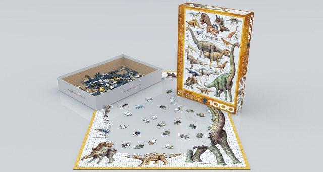 Puzzle EuroGraphics Dinosouři z Jurského období 1000